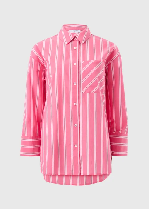 Pink Stripe Poplin Shirt - Size 8 Image 3