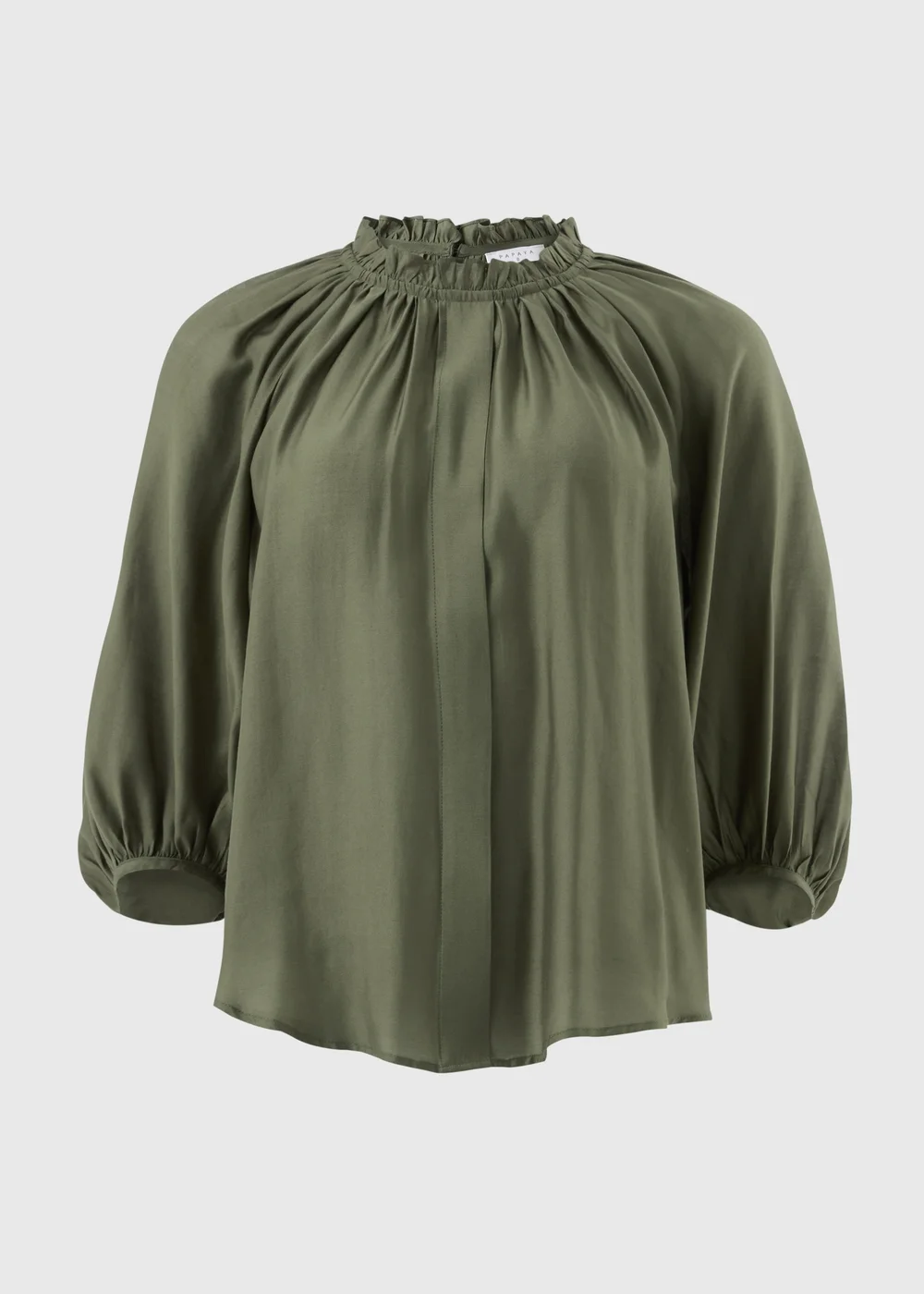 Green Volume Sleeve Blouse - Size 8 Image 1