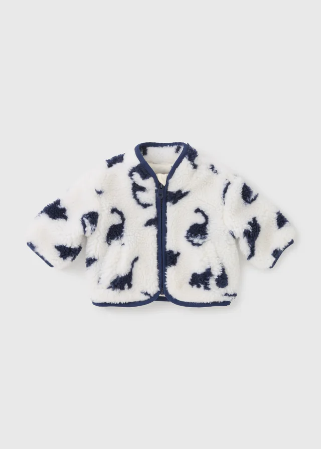 Baby Cream Dino Borg Jacket (Newborn-23mths)