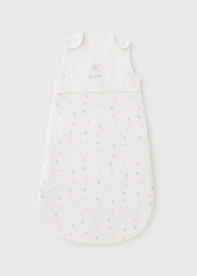 Girls White Mouse Fairy Sleeping Bag (Newborn-18mths)