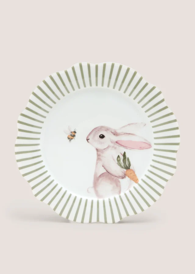 Rabbit Scalloped Dinner Plate