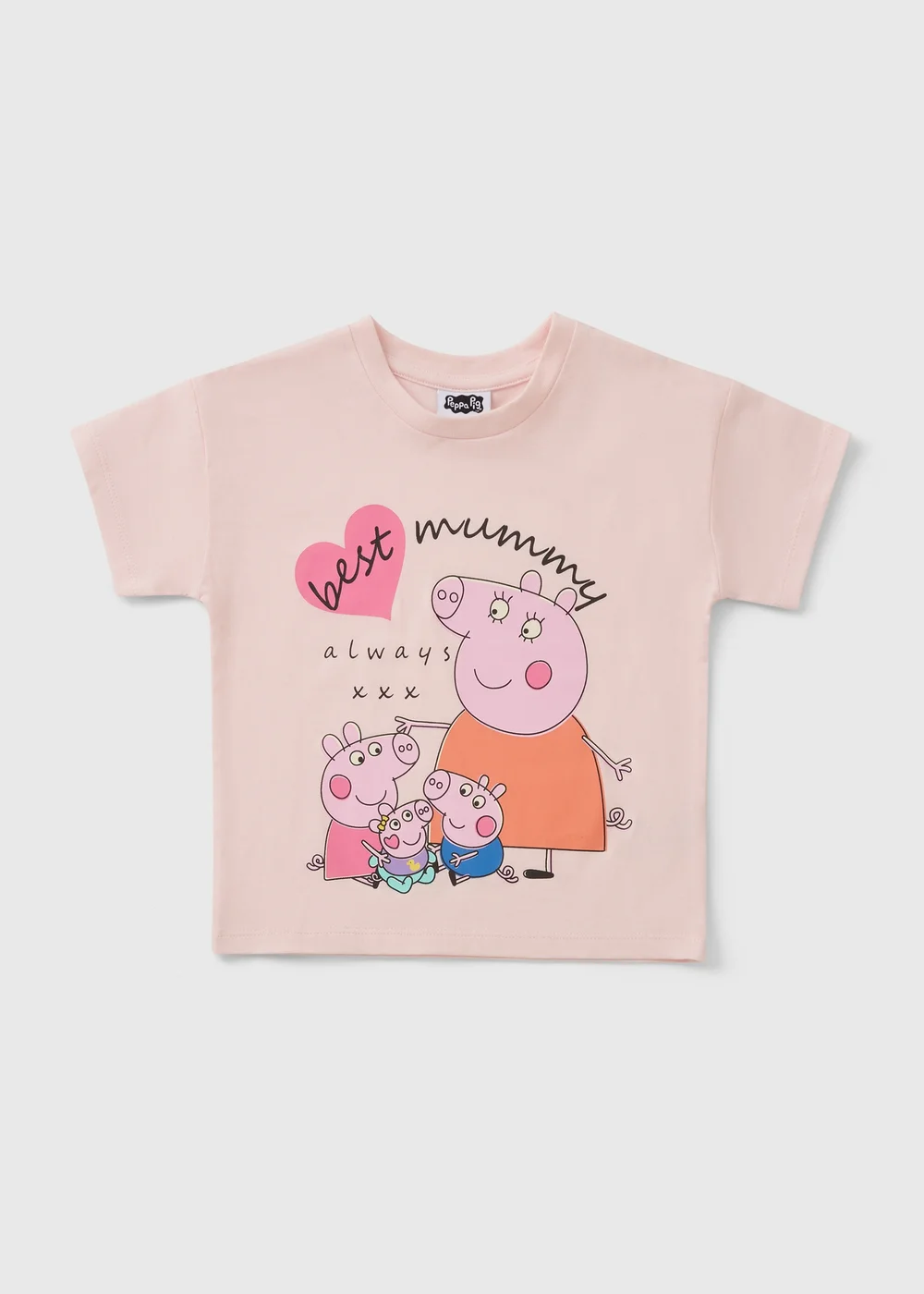 Peppa Pig Girls Pink Best Mummy T-Shirt (1-5yrs) - 1 to 1 half years Image 1