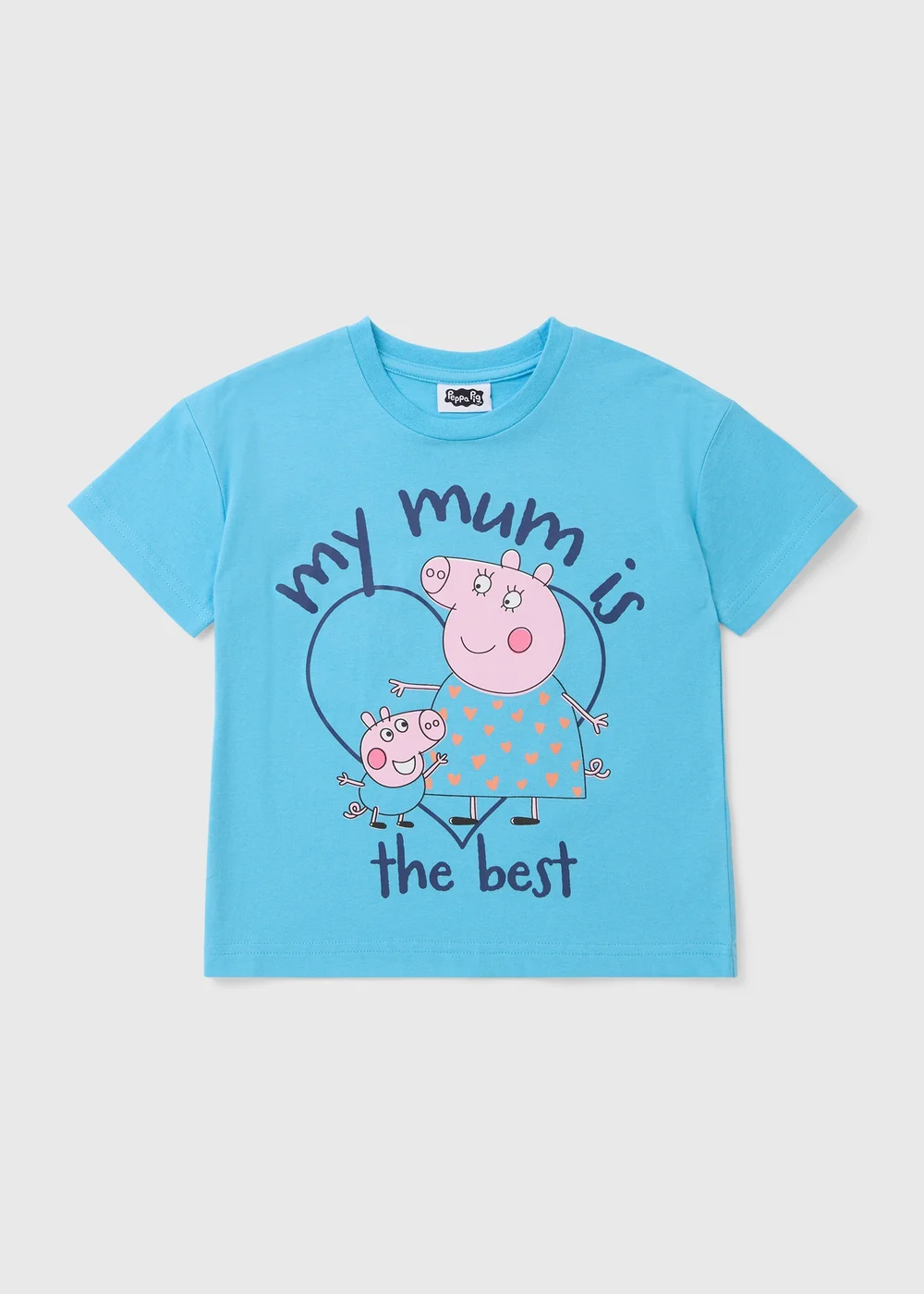 Peppa Pig Boys Blue Best Mum T-Shirt (1-5yrs) - 1 to 1 half years Image 1