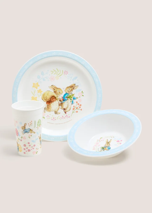 3 Piece Peter Rabbit Kids Dinner Set