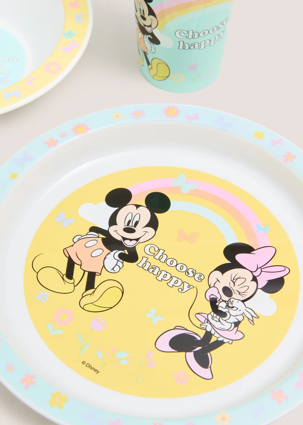 3 Piece Disney Kids Mickey & Minnie Dinner Set Image 2