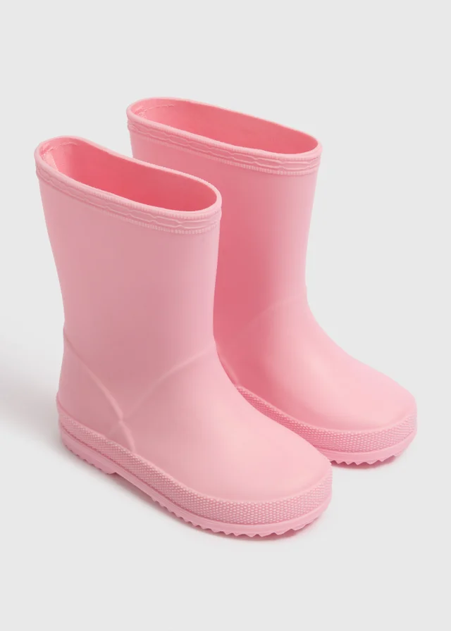 Girls Pink Wellies (Younger 4-12)