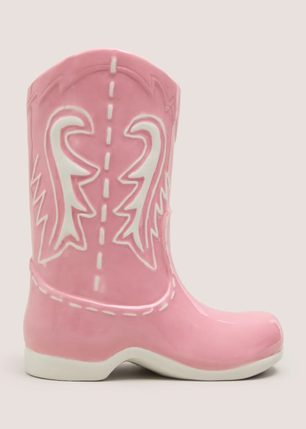 Pink Cowboy Boot Vase Image 1