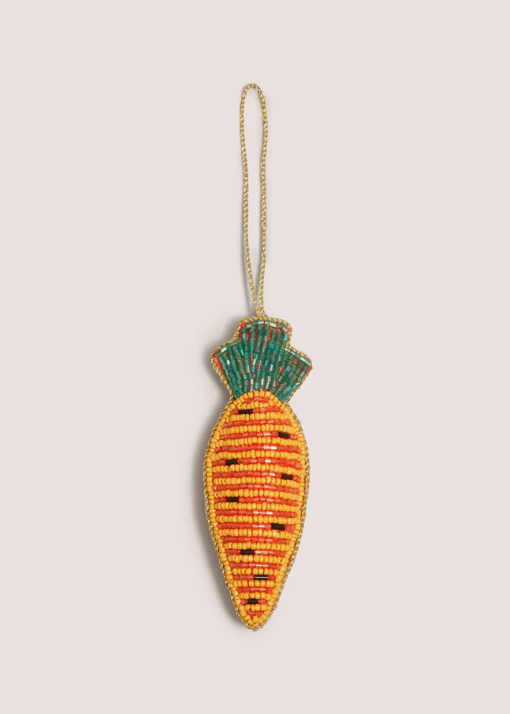 Easter Carrot Beaded Hanging Decoration Image 1