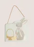 Easter Hanging Rabbit Sign Image 1