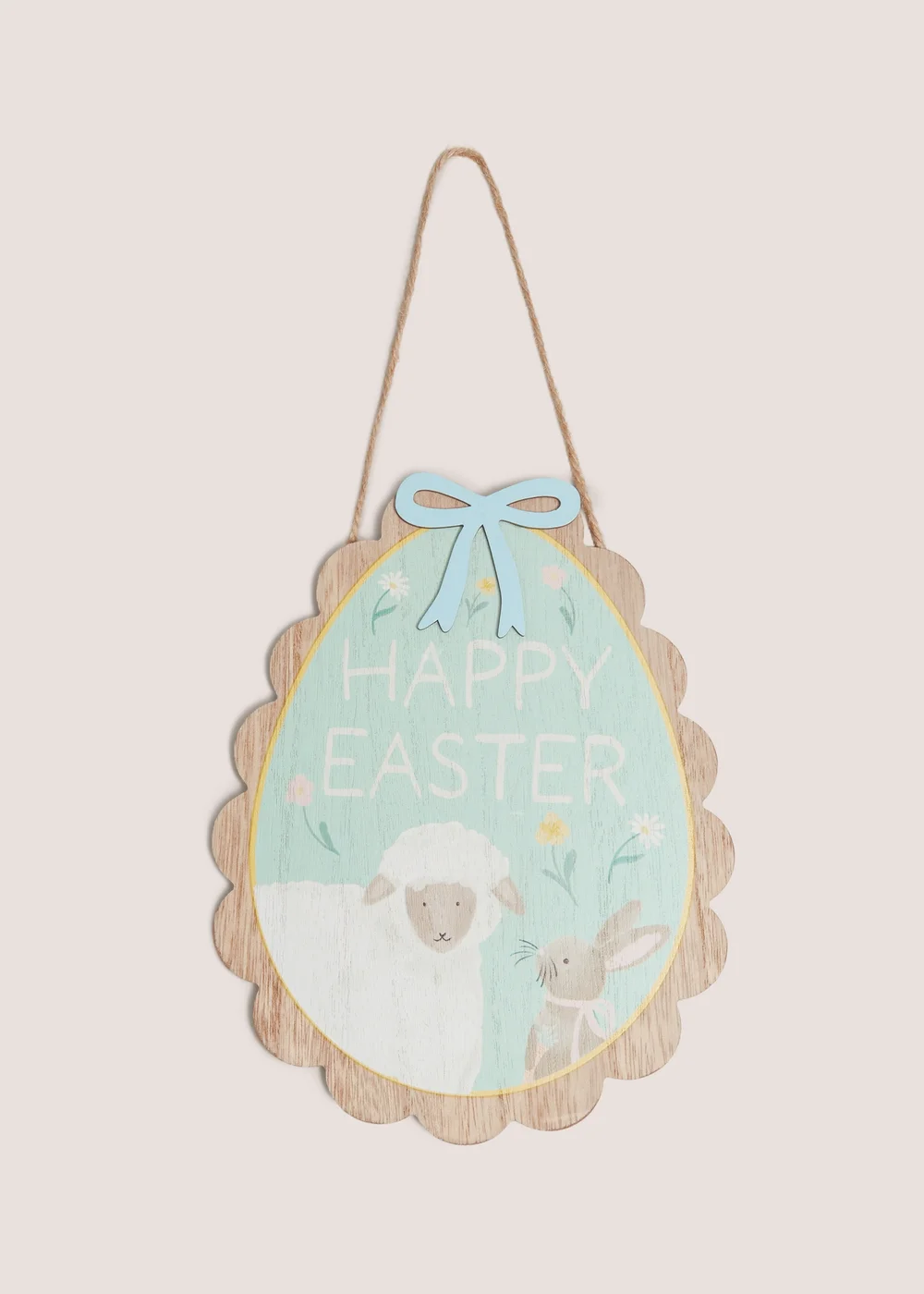 Easter Egg Shaped Hanging Sign Image 1