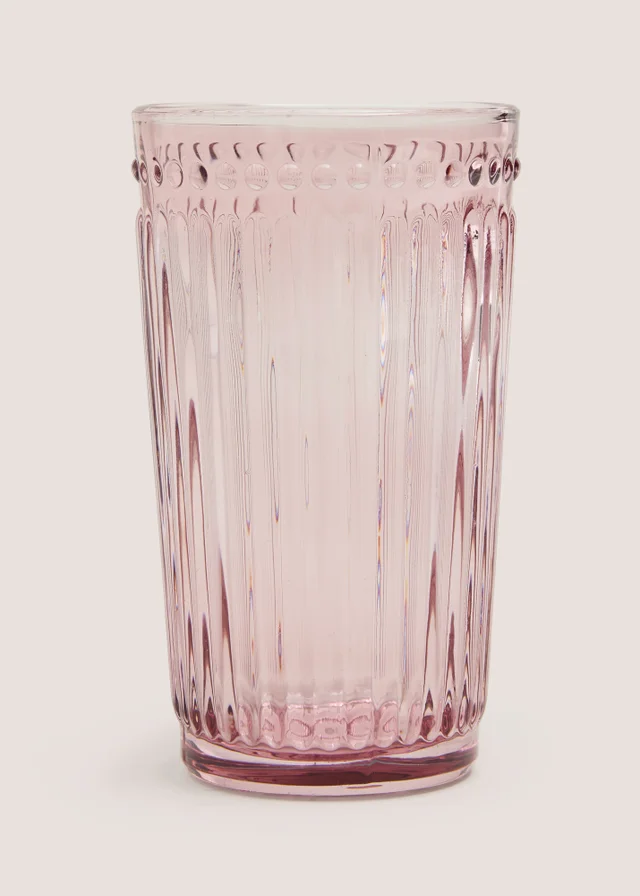 Pink Embossed Lined Tumbler