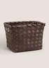 Chocolate Brown Woven Basket Image 1