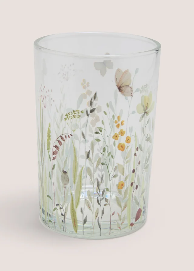 Floral Print Candle Holder