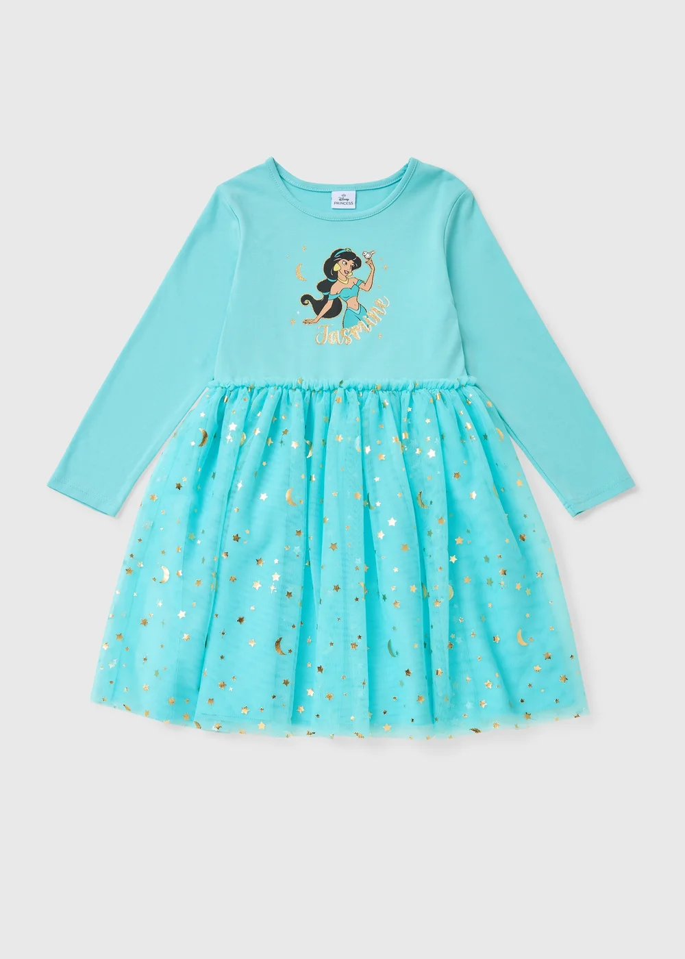 Disney Girls Blue Princess Jasmine Dress (2-8yrs) - 2-3 Yrs Image 1