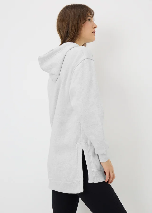 Grey Longline Hoodie