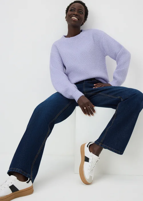 Lilac Stitch Jumper - XS Image 1