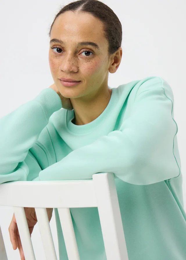 Green Longline Sweatshirt