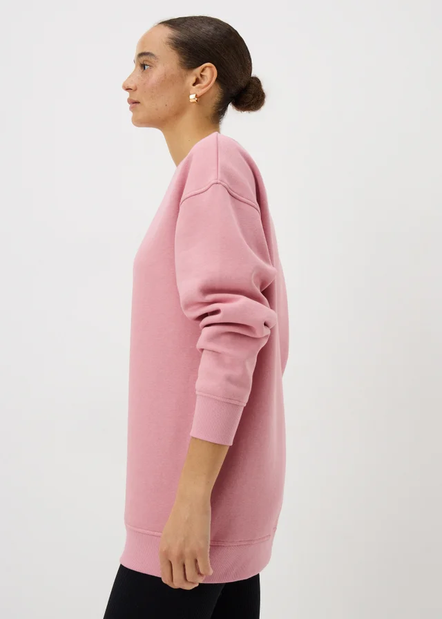 Pink Longline Sweatshirt