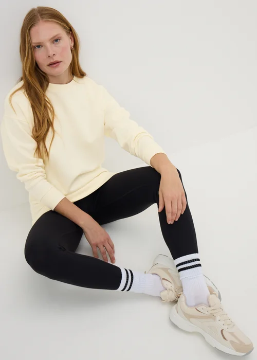 Cream Longline Jumper - S Image 1