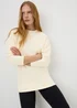 Cream Longline Jumper - S Image 2