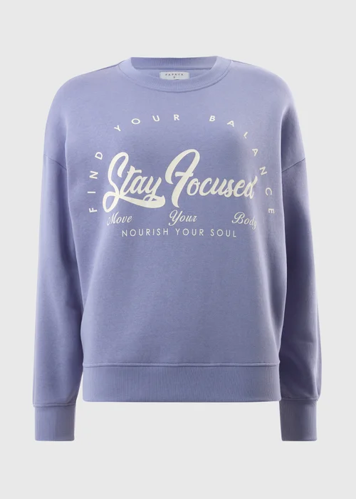 Lilac Stay Focused Sweatshirt - S Image 3
