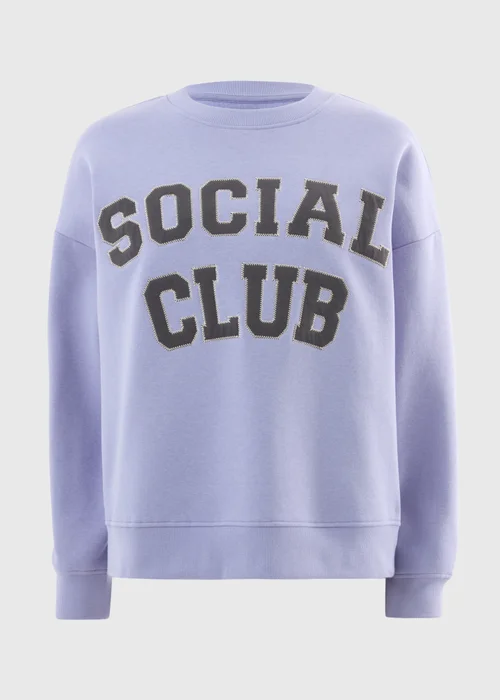 Lilac Social Club Sweatshirt - Extra small Image 4