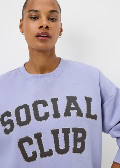 Lilac Social Club Sweatshirt - Extra small Image 3