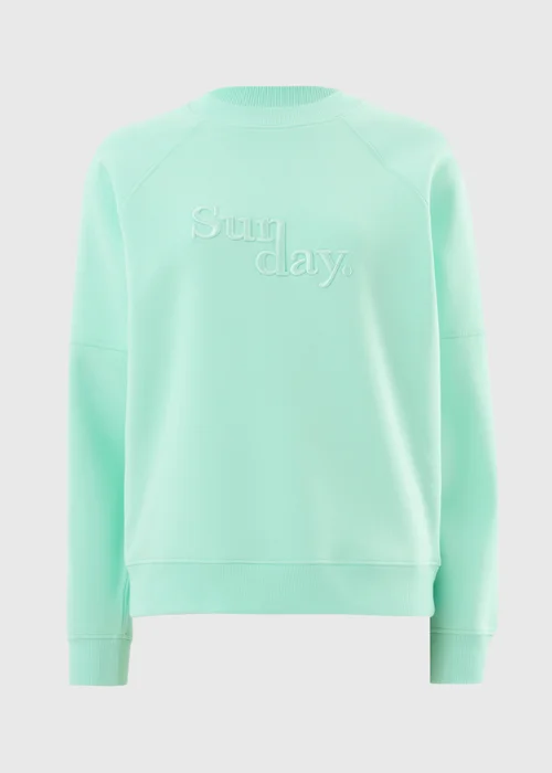 Mint Sunday Embroidered Sweatshirt - Medium Image 4