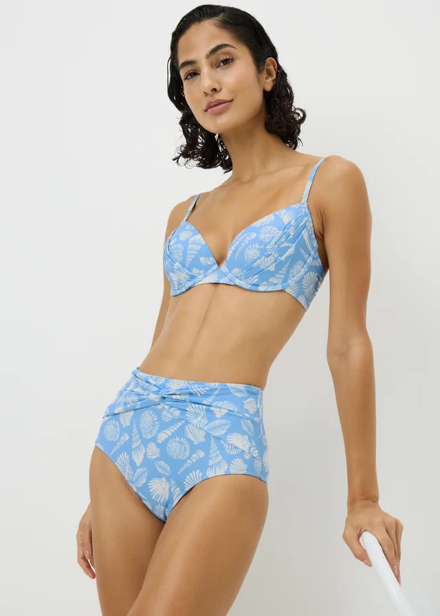 Blue Shell Shapewear Bikini Bottoms