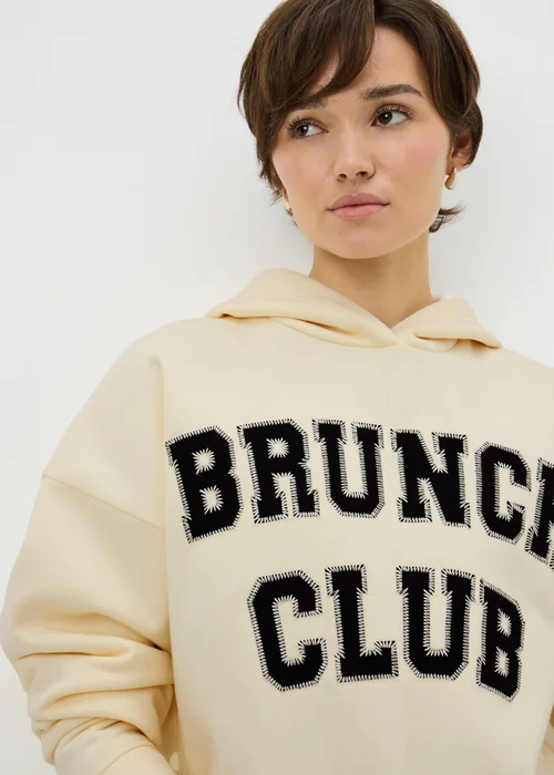 Cream Brunch Club Hoodie - Extra small Image 1