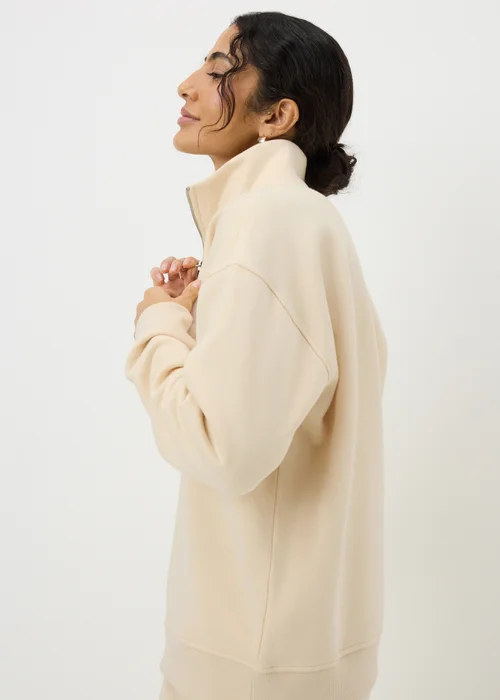 Buttermilk Half Zip Co Ord Sweatshirt - Extra small Image 3