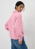 Pink Henley Collar Sweatshirt - Extra small Image 1