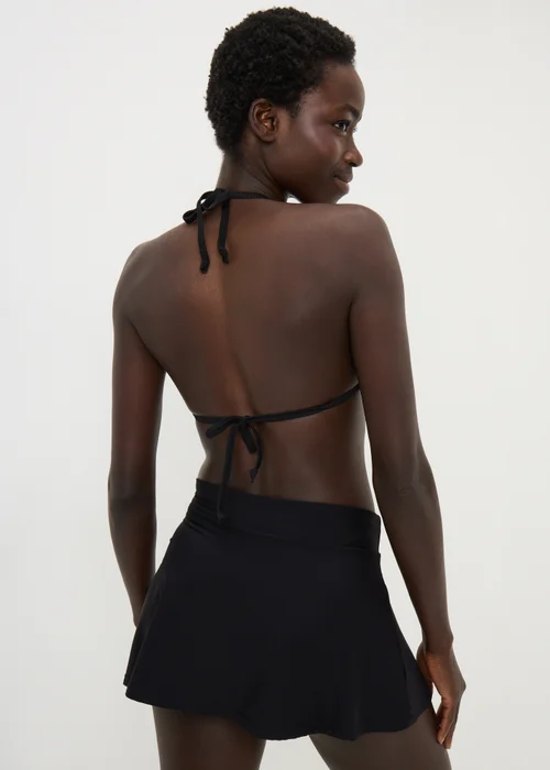 Black Shapewear Skirted Bikini Bottoms - Size 8 Image 2