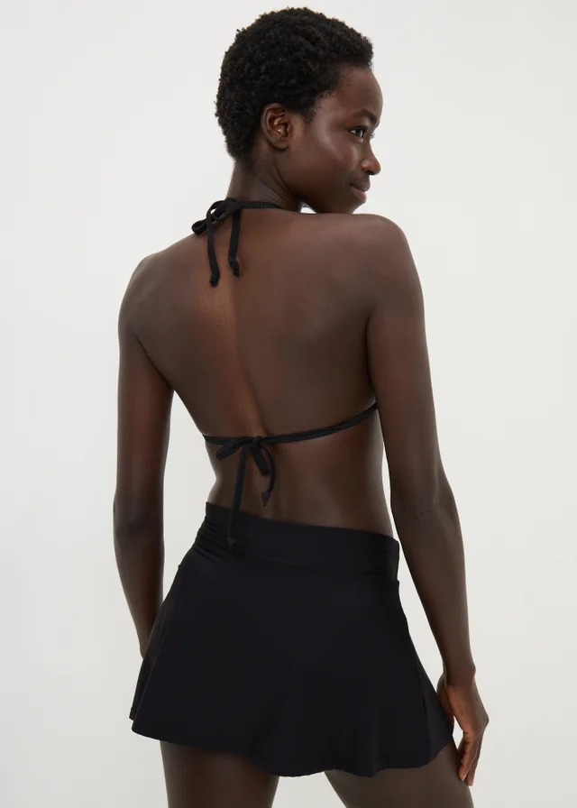 Black Shapewear Skirted Bikini Bottoms