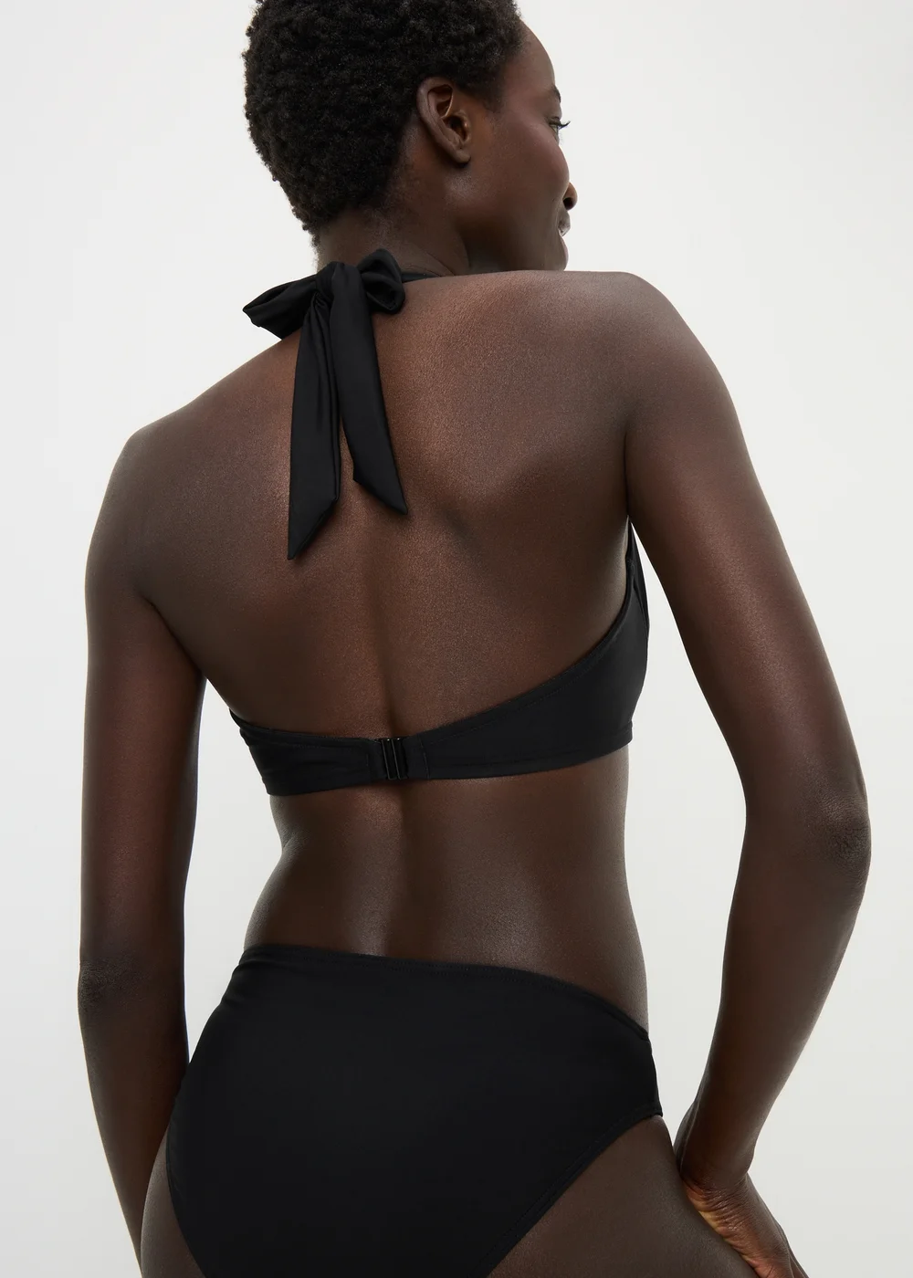 Black Shapewear Cupped Bikini Top - 32A Image 2