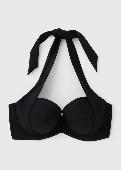 Black Shapewear Cupped Bikini Top - 32A Image 3