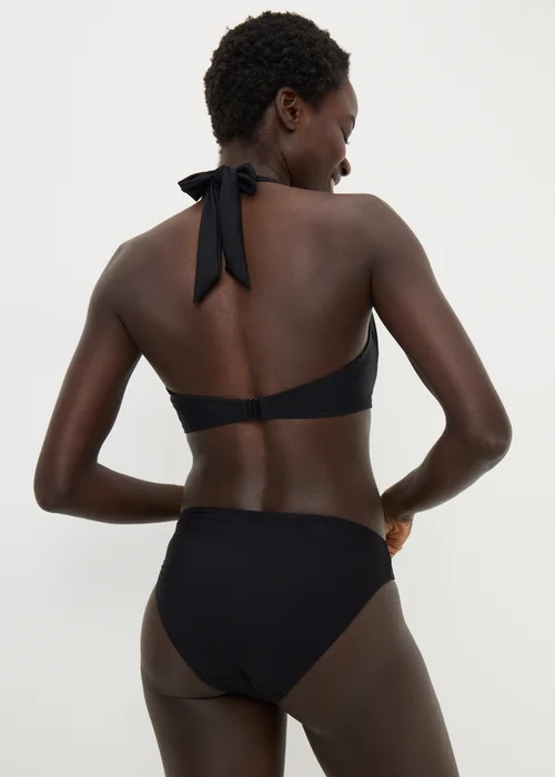 Black Shapewear High Leg Bikini Bottoms - Size 10 Image 2