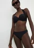 Black Shapewear High Leg Bikini Bottoms - Size 10 Image 1