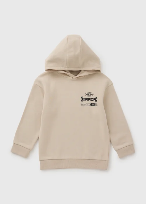 Boys Cream Graffiti Hoodie (7-15yrs) - 7 Yrs Image 1
