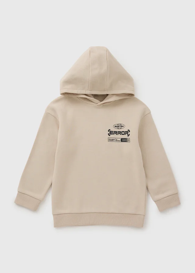 Boys Cream Graffiti Hoodie (7-15yrs)