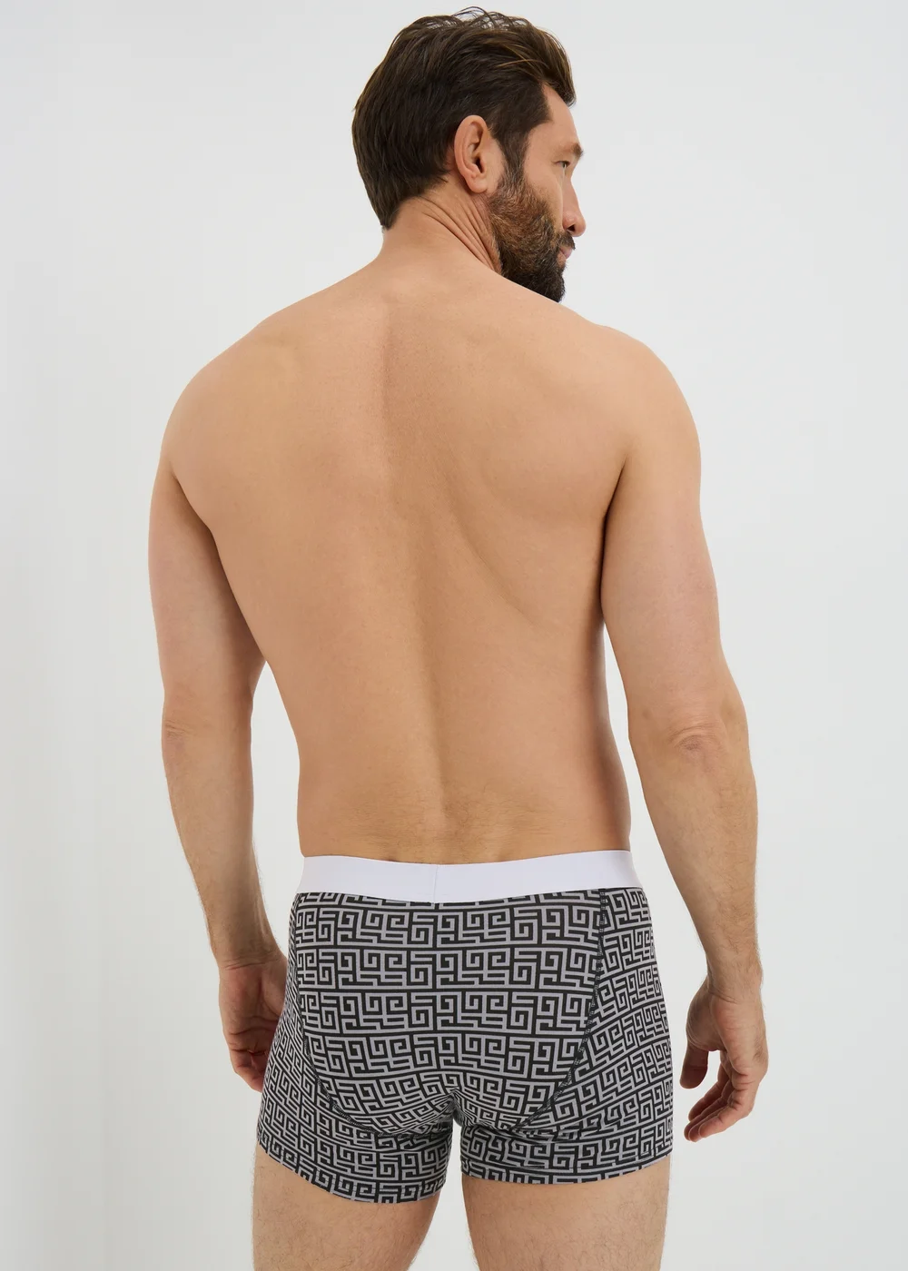 5 Pack Grey Metallic Trunks - XXXL Image 3