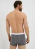 5 Pack Metallic Grey Keyhole Boxers - Extra small Image 3