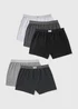 5 Pack Lossefit Mono Geometric Boxers - Small Image 1