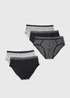 5 Pack Mono Patterned Briefs - Small Image 1