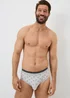 5 Pack Mono Patterned Briefs - Small Image 2