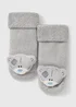 Tatty Teddy Baby Grey Rattle Socks (Newborn-12mths) - Age 0 - 3 Months Image 1