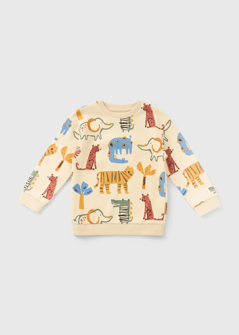 Boys Multicolour Animal Sweatshirt (1-7yrs) - 5-6 Yrs Image 1