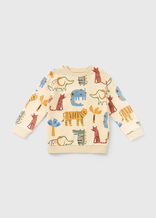 Boys Multicolour Animal Sweatshirt (1-7yrs) - 5-6 Yrs Image 1