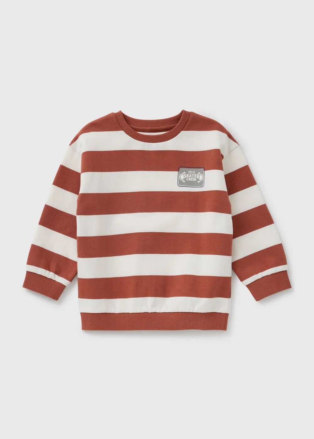 Boys Cream Stripe Jumper (1-7yrs) - 1-1.5 Yrs Image 1