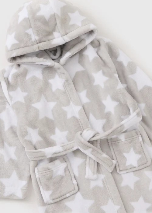 Boys Navy Star Dressing Gown (1-13yrs) - Age 6 - 7 Years Image 2